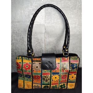 Patricia Nash Rienzo Floral Leather Shoulder Bag